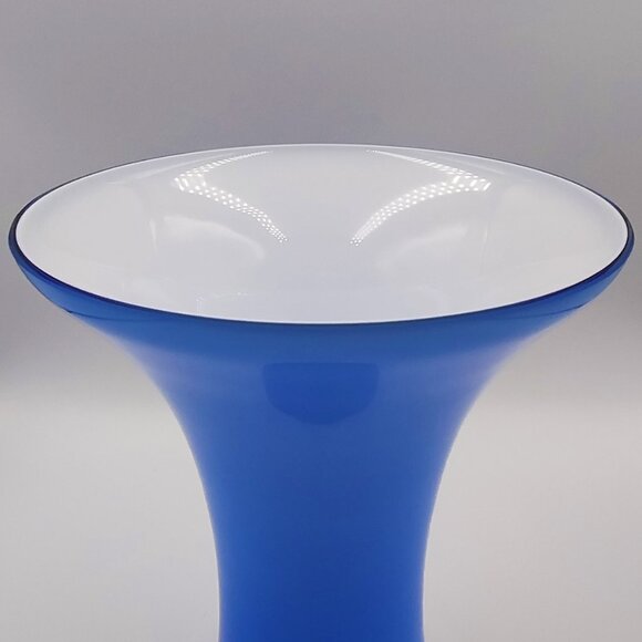 1970s Luxury Blue Vase in Murano Glass by Ca dei Vetrai. Made in Italy - Picture 6 of 9